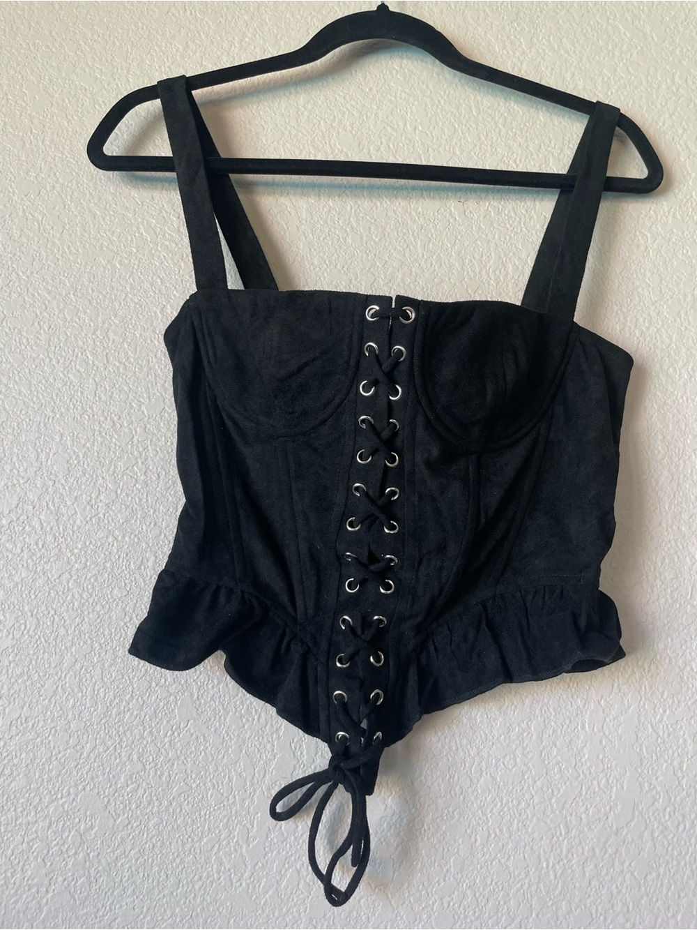 Lioness Cuatro Corset Top Black Small New with tags